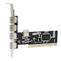 Pikkukuva 2 / 8: PCI-laajennuskortti 4-porttiseen USB2.0-hub-sovittimeen, nopea muuntaja, universaali PC-lisävaruste