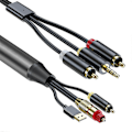 Miniatyrbilde 1 av 5: Digital til Analog Lydkonverteringskabel, Digital SPDIF/Optisk & Koaksial til Analog L/R RCA Lyd C