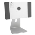 Miniatyrbillede 4 af 8: Sølv magnetisk aluminiumlegering tabletstativ til IOS-tablets - Anti-slip silikone tabletholder til 10,9 tommer, 11 tommer og 12,9 tommer enheder