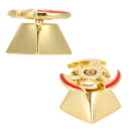 Miniatyrbild 8 av 8: Roterande tangentbordsknapp i aluminiumlegering, nyhet, speciell form, universellt mekaniskt tangentbordstillbehör, gyroskop, guld