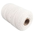 Miniatyrbild 8 av 8: Vit Macrame Cord 4mmx21,9 Yards Macrame Rep Bomullslina för vägghängande Växthängare Hantverk Stickning