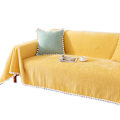 Miniatyrbillede 2 af 5: Sofaovertræk Chenille Nylon Multifunktion Vaskbar Maskinvaskbar Sofaovertræk til alle årstider gul 180x300cm/1.97x3.28yd