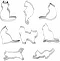 8 Pieces Cat Cookie Cutters, DIY Baking Tools, Cookie Molds, Bread Molds