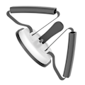 Miniatyrbillede 4 af 8: Sit Ups Assistent Enhed Multifunktionel Sit Up Udstyr Bar til Indendørs Hjem Fitness Udstyr Sort Hvid