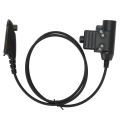 Miniatyrbilde 8 av 8: Radio Walkie Talkie Adapter Kabel Push to Talk U94 PTT Headset-kontakt for Motorola GP140 GP320 GP328 GP338 GP340