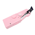Miniatyrbild 3 av 8: Handhållen symaskin för smidig sömnad, bärbar elektrisk symaskin för hem och resor, rosa