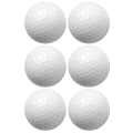 Miniatyrbillede 3 af 8: 6 stk. syntetisk gummi LED lysende golfbold lysende attraktiv til nat og dag træning orange