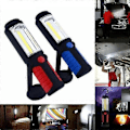 Miniatyrbillede 2 af 5: LED COB Håndlygte Genopladelig Magnetisk Arbejdslampe Værksted Inspektionslampe blueB 1 stk