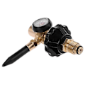 Miniatyrbilde 3 av 5: Helium Latex Trykkreduserer i messing med trykkmåler for G5/8 tank ballongpumpe regulator Zekai