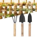 Pikkukuva 3 / 8: 3kpl Mini Plant Set Lapion kynsi Harava Lapio Kukkien istutustyökalut