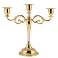 Miniatyrbilde 1 av 6: 3 armer metall lysestake europeisk stil kandelaber bryllup lysestake hjemmeinnredning gull Gold
