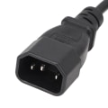 Miniatyrbillede 2 af 6: UPS Server C14 til 2 C13 strømkabel C14 til 2 C13 Y Splitter Adapter Forlænger strømkabel ledning til pc'er Skærme Printere