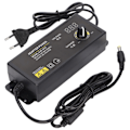 Miniatyrbillede 1 af 8: Strømadapter Justerbar spændingshastighedsregulering 3‑24V 4A 90W LED digital skærmadapter 100‑240VEU stik
