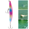 Miniatyrbillede 5 af 8: HENG JIA 9,5 cm lokkemad hård agn kunstige agn fiskeri Minnow woblere til fiskeri (F)