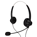 Miniatyrbillede 6 af 8: H360D‑3.5‑MV Binauralt kundeserviceheadset Sort Justerbart Telefonheadset til 3,5 mm hovedtelefonstik
