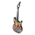 Miniatyrbild 4 av 8: Gitarr Väggklocka Simulering Tid Noggrann Gitarr Klocka Väggdekor för Hem Sovsal Sovrum 5680 Gitarr