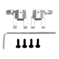 Miniatyrbillede 2 af 8: RC Aluminiumlegering Forhjul C Sæde C Base til HBX 2098B 1/24 Klatrebil ReservedeleSølv