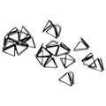 Miniatyrbillede 8 af 8: 100 stk trekantede papirclips Holdbar metal rustfast trekantet design Søde papirclips til memodokumenter papirer