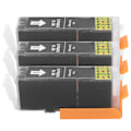 Miniatyrbillede 3 af 8: 3 stk. blækpatroner til printer, sort plast PGI-870 til Canon MG5780/TS6080/TS5080 25 ml