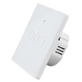 Miniatyrbillede 7 af 8: Smart WIFI-afbryder 3-vejs 86-type vægkontakt med hærdet glaspanel EU-stik 100 til 240V hvid