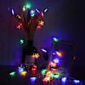 Miniatyrbild 5 av 8: Snöflinga LED-slingljus Batterikontrolltyp Dekorativ lampa Fest Bröllop Prydnad 6m 40LED med blinkande läge Färgglad