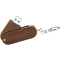 Miniatyrbillede 2 af 5: USB-flashdrev, 32 GB massivt træ avanceret roterende højhastigheds USB 2.0-flashdrev, USB-flashdrev datalagring, hængende hjul med trækasse