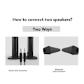 Miniatyrbillede 4 af 5: Soundbar PC Gamer Subwoofer Foldbar Bluetooth Højttaler