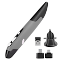 Miniatyrbillede 1 af 8: USB Computer Stylus PC Dele Trådløs 2.4G Mouse Pen Type Personlig Innovativ Lodret (Grå PR-03)
