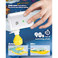 Miniatyrbillede 2 af 5: Elektrisk pumpe 4000mAh, Luftpumpe Batteri Genopladelig Luftmadras Pumpe, Bærbar Luftpumpe med 4 Luftdyser