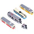 Miniatyrbillede 6 af 8: Højhastighedstog Bus Model PullBack Køretøjssamling Model Legetøj til Børn (D Gruppe)