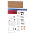 Miniatyrbild 8 av 8: ATX Dator Open Case Bracket Bra stöd för värmeavledning 4 PCI Slot Färgad Aluminiumlegering DIY Bar Ram för Hem Blå Röd