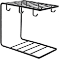 Miniatyrbilde 1 av 5: 1 stk. Kaffekoppholder 6 kroker Metall Koppstativ Tekopp Displaystativ for 6 kopper Skål Skje Sett