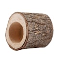 Miniatyrbild 5 av 8: Trä Timmer Hög Ljushållare Stativ Ljusstake Log Blomkruka Ornament Dekor (tre delar)
