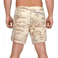 Pikkukuva 3 / 4: Kevyt ja nopeasti kuivuva miesten 2-in-1 juoksushortsi XXL Beige Camouflage