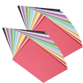 Pikkukuva 3 / 8: 2 sarjaa koristepaperia 25 väriä Albumin tausta taitto DIY-askartelu tarvikkeet 15 x 15cm