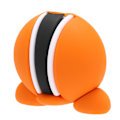 Miniatyrbild 7 av 8: Datakabelskydd söt tecknad björnform laddningskabelskydd för mobiltelefoner dator surfplatta datumlinjer orange