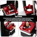 Miniatyrbild 8 av 8: Ersättningsaluminiumsträngsprutor MK8 CR10/CR10s Drivmatning för Creality 3D-skrivartillbehör