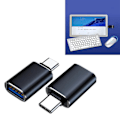 Pikkukuva 5 / 8: 2 kpl USB 3.0 OTG -sovitinta, puhelin, PD-kaapeli, sovitin, hiiri, näppäimistö, liitäntämuunnin, musta