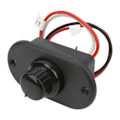 Miniatyrbillede 5 af 8: RV LED-dæmperkontakt DC12V/24V 40W planforsænket trinløs 15%100% strømstyring til yachtbil lastbil (sort låg)
