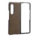 Miniatyrbilde 1 av 8: Lær Hard Case for Samsung Galaxy Z Fold 3 Mobiltelefon Anti Scratch Støtsikker DekselMilitær Grønn