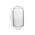 Miniatyrbild 2 av 5: 2 st Dricksglas Burk Kopp Kall Dryck Kopp med Glas Halm S