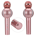 Pikkukuva 4 / 8: Monitoiminen Bluetooth-langaton mikrofoni puhelimeen karaokeen (ruusukulta)