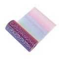 Miniatyrbild 5 av 8: Regnbågsglitter tyll lång flexibel utsökt praktisk bred applikation gnistrande tyll för bröllopsfestregnbåge