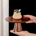 Miniatyrbillede 3 af 5: Elegant Træ Kageopsats - Høj Fodet Dessertdisplay Tallerken