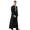 Miniatyrbillede 2 af 4: Sort Saudi Thobe Mænds Islamisk Arabisk Robe Dubai Kaftan 3XL