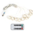 Miniatyrbild 8 av 8: 3x2m USB-fjärrkontroll 200LED Chip Curtain String Lights med 8 belysningslägen Heminredning