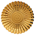Miniatyrbillede 7 af 8: Gyldent frugtfad med chrysanthemum-blonde design, elegant rustfrit slikplade til køkkenborde, skriveborde, lounger, buffeter, barer