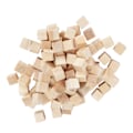 Miniatyrbilde 2 av 8: 100 stk tre terninger furukvadrat blanke blokker for DIY håndverk tidlig barndom puslespill leketøy 10mm