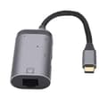 Miniatyrbillede 1 af 8: Multifunktionel 3i1 Type C-adapter Type C Han til RJ45/PD/USB A Hun-adapter