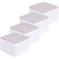 Miniatyrbillede 1 af 5: Sengeforhøjere, 2\"/5 cm møbelforhøjere i kulstofstål, 8 cm bredde, 8 cm længde, selvklæbende møbelforhøjere der tilføjer 5 cm højde til senge, sofaer, skabe, understøtter